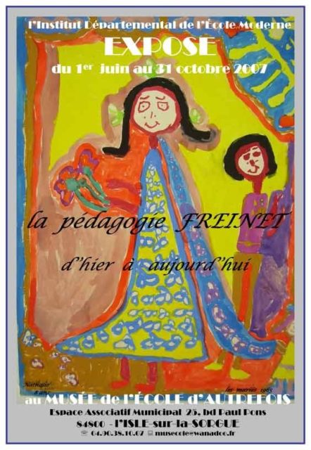 1er juin-31 octobre - exposition : la pédagogie Freinet"