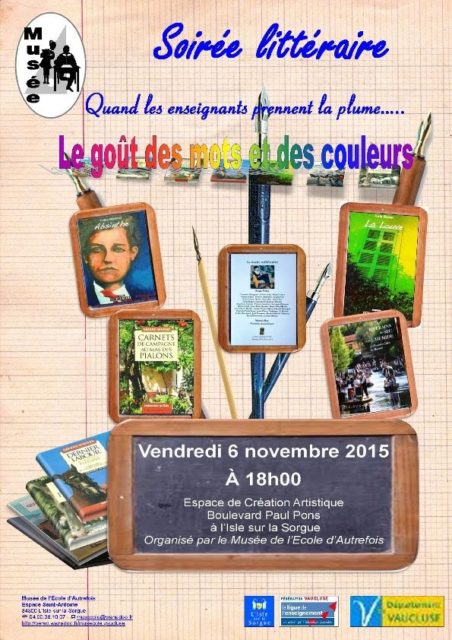 6 novembre 2015 - quand les enseignants prennent la plume