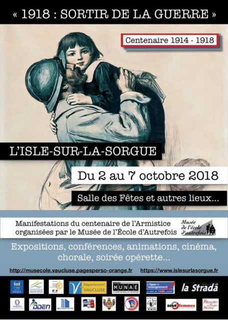 2-7 octobre 2018 - manifestations du centenaire de l'armistice