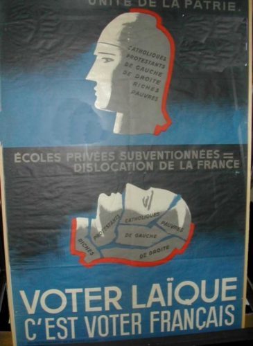 Affiches Voter laïque