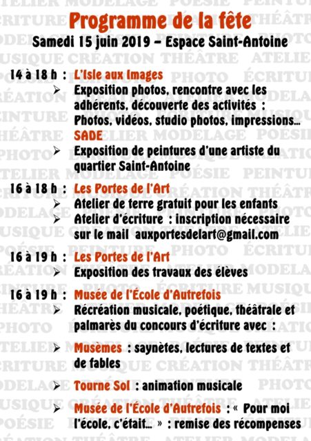 ... et le programme des festivités