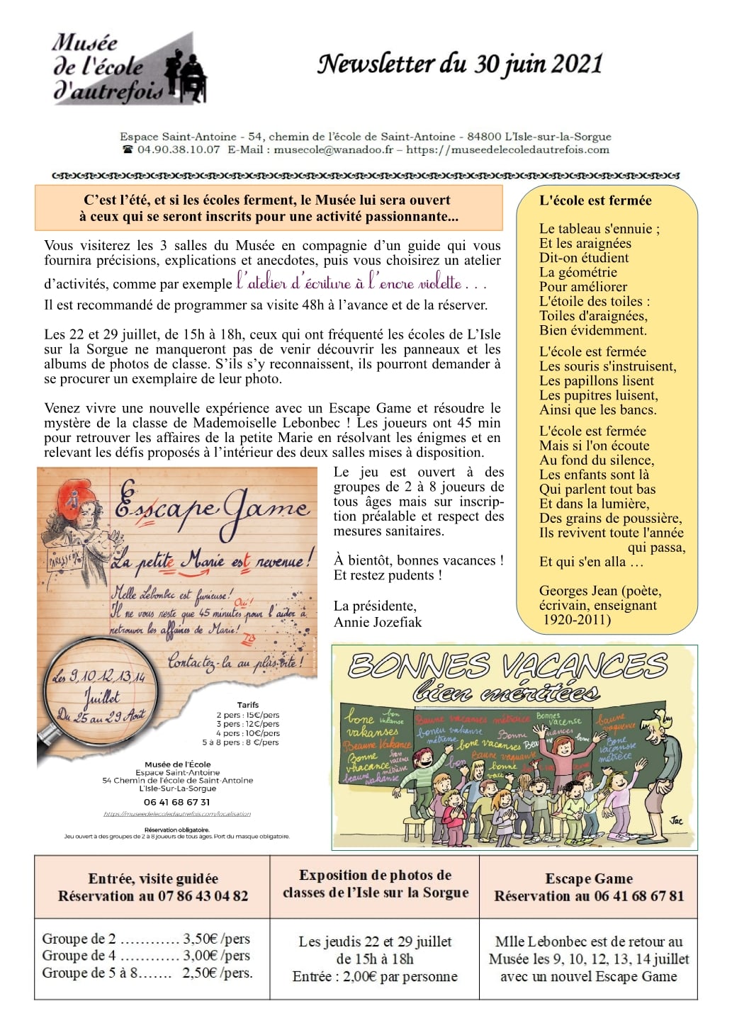 Newsletter 30 juin 2021