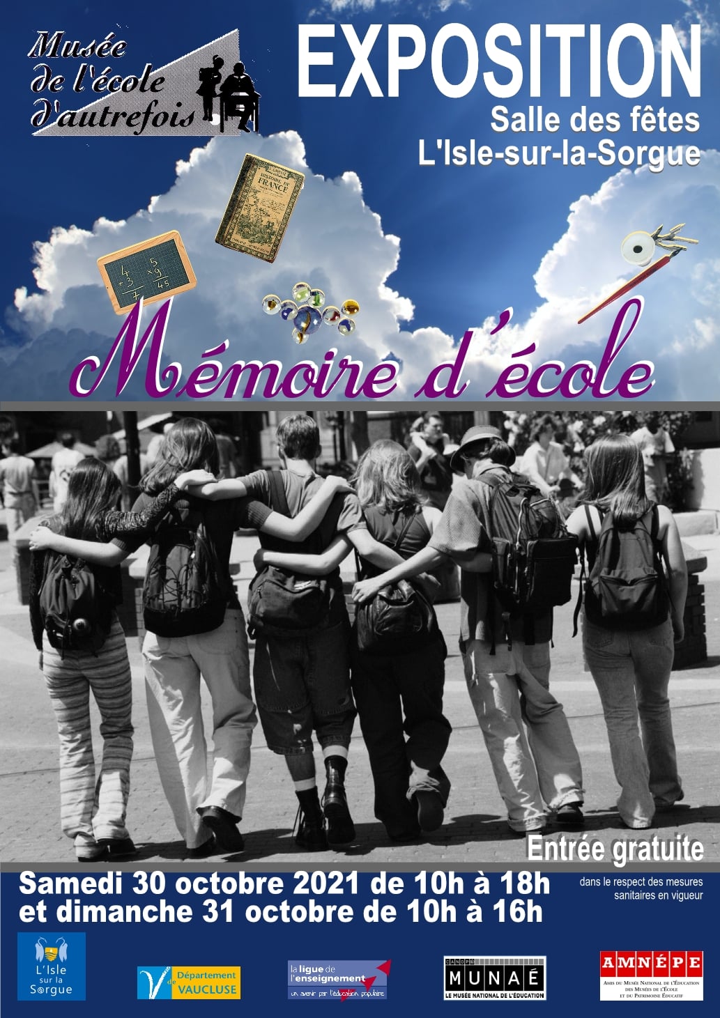 Expo 'Mémoire d'école" 30 et 31 octobre 2021