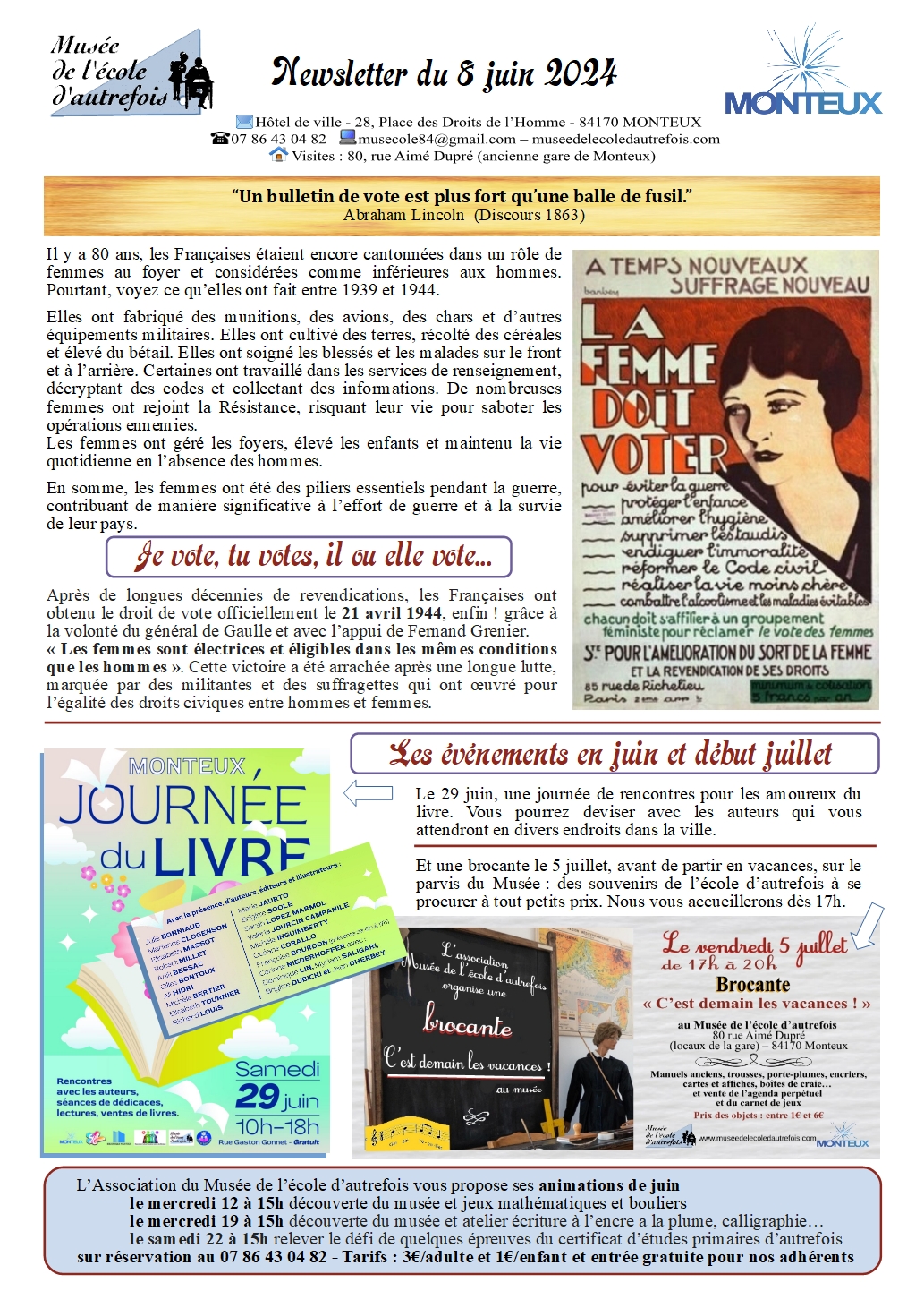 newsletter juin 2024