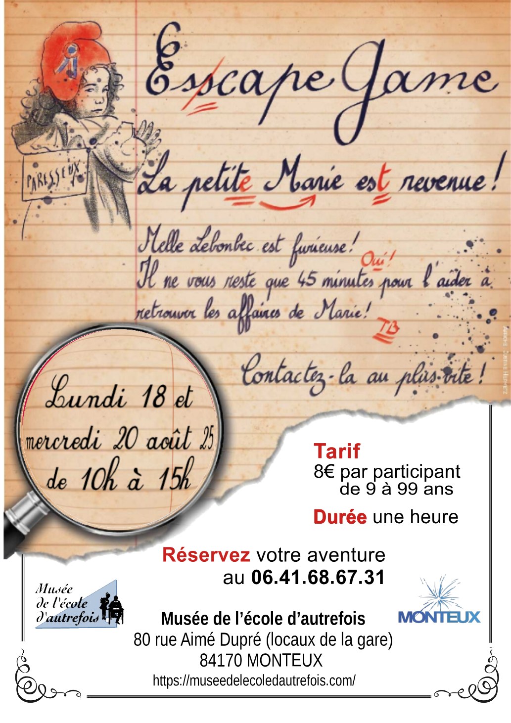 Escape game août