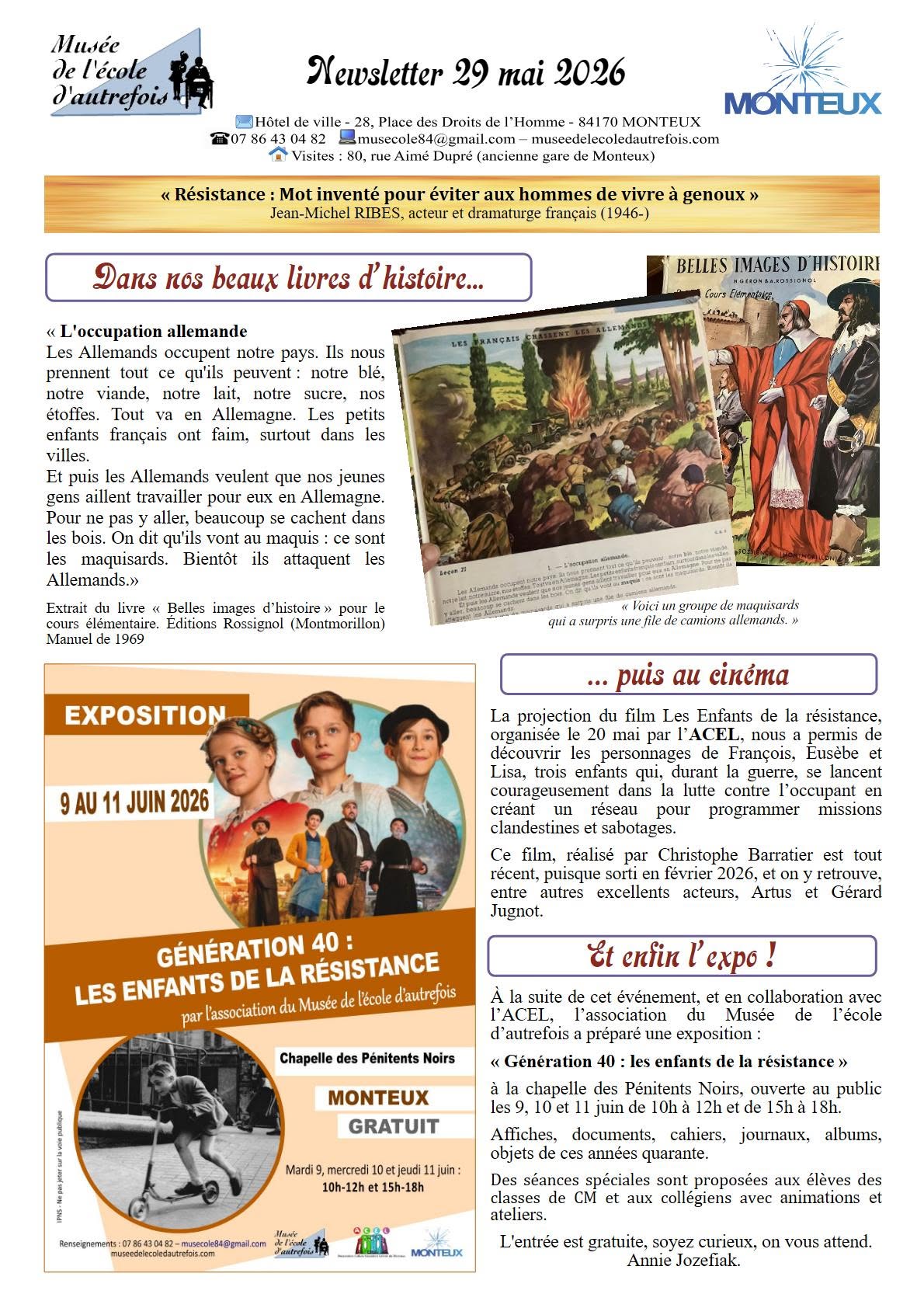 Newsletter mars 2026